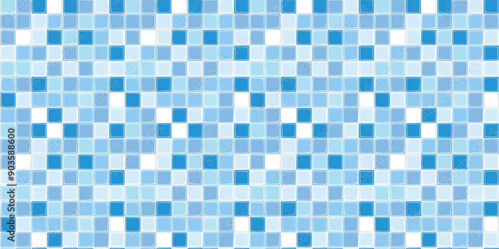 Blue tiles pattern background, clean surface texture, white background Blue tiles pattern background, clean surface texture, white background