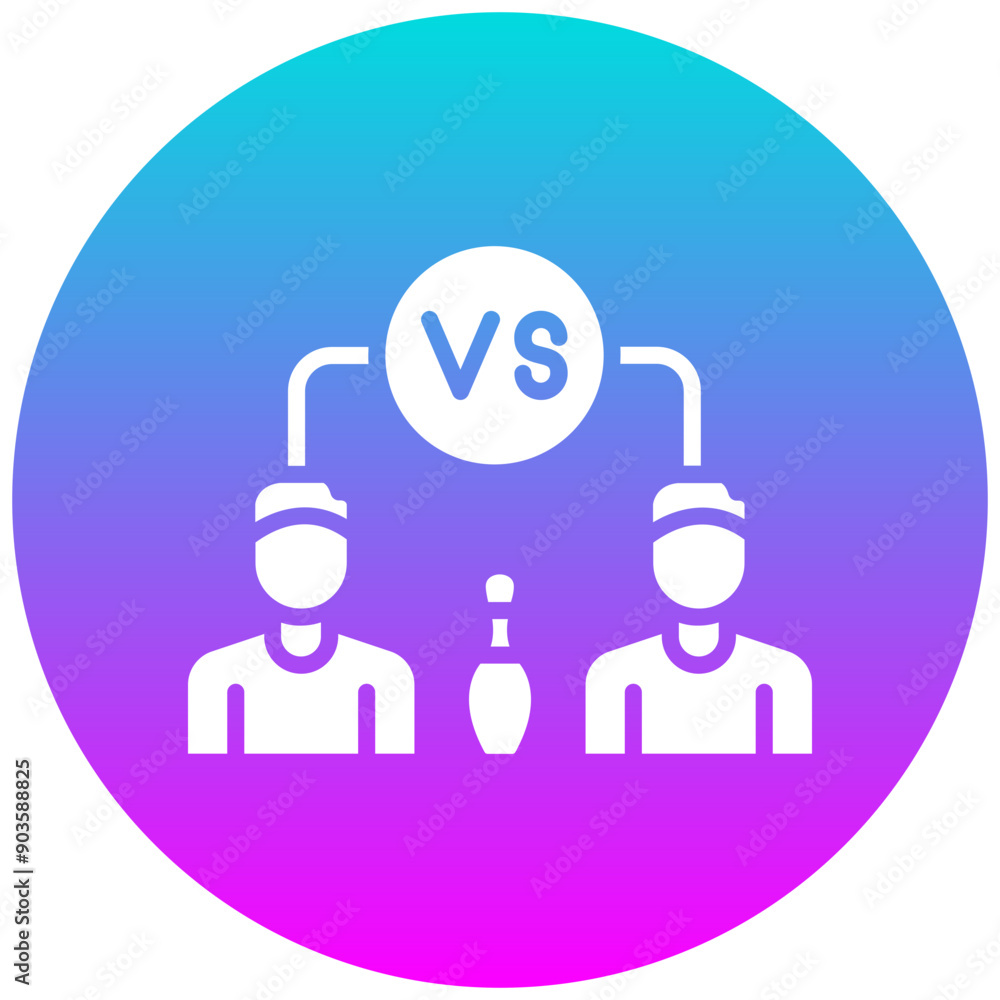 Challenge Match vector icon. Can be used for Bowling iconset. Challenge Match vector icon. Can be used for Bowling iconset.