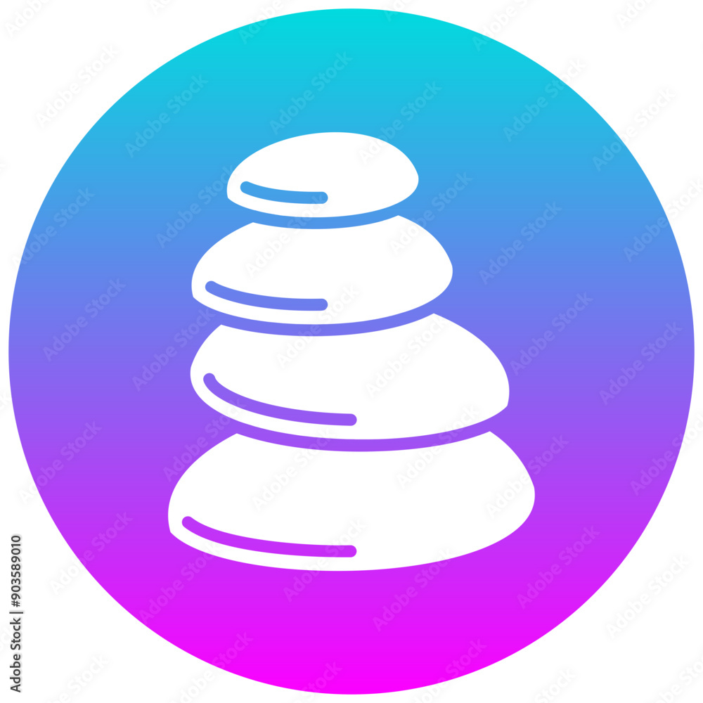 Pebble Beach vector icon. Can be used for Beach Resort iconset. Pebble Beach vector icon. Can be used for Beach Resort iconset.
