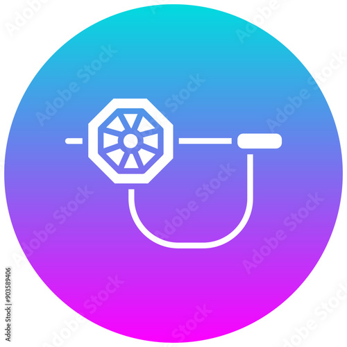 Brooch vector icon. Can be used for Luxury iconset.