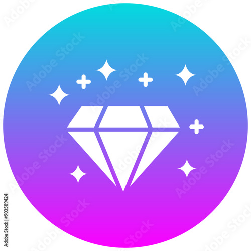 Diamond vector icon. Can be used for Luxury iconset.