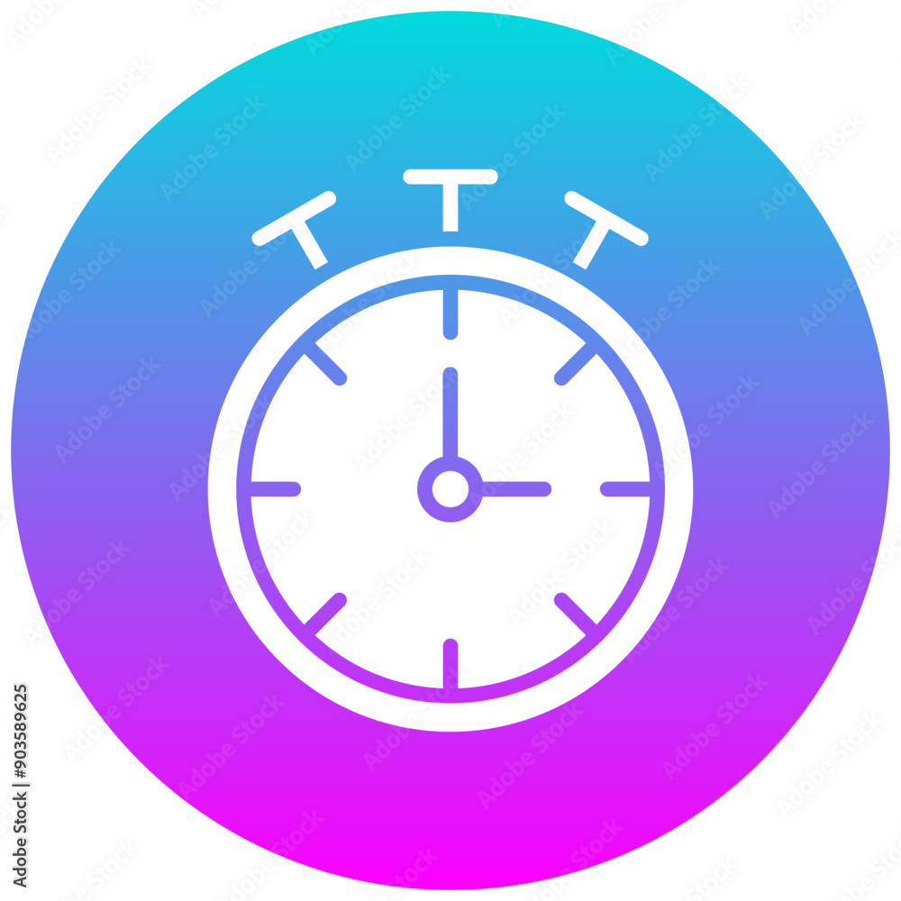 Chronometer vector icon. Can be used for Volleyball iconset. Chronometer vector icon. Can be used for Volleyball iconset.