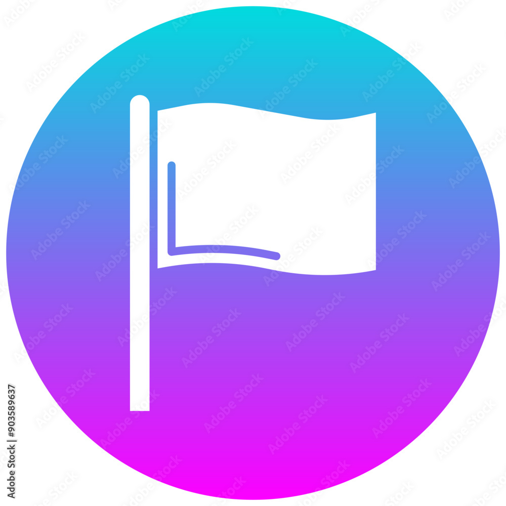 Flag vector icon. Can be used for Volleyball iconset. Flag vector icon. Can be used for Volleyball iconset.