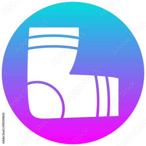 Elbow Pads vector icon. Can be used for Volleyball iconset.