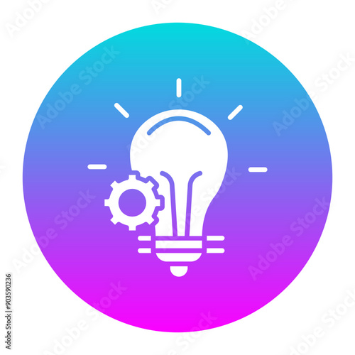 Lamp vector icon. Can be used for Retro iconset.