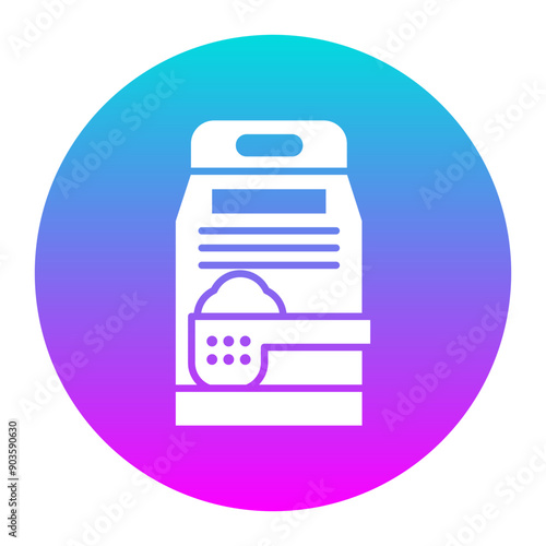 Washing Powder vector icon. Can be used for Laundry iconset.
