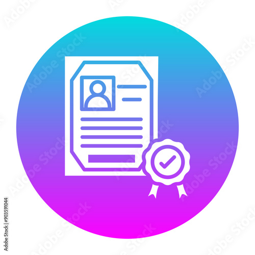 EIN Certificate vector icon. Can be used for Credit And Loan iconset.