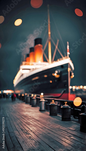 Dream Memory Docks of 1912 Southampton Generative AI
