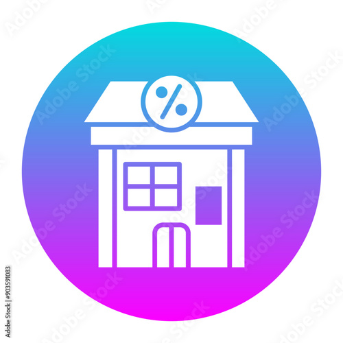 Floating Interest Rate vector icon. Can be used for Credit And Loan iconset.