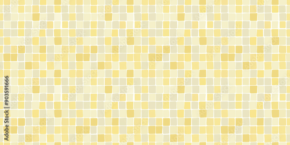 Light yellow and cream tiles pattern background, clean and flat surface texture, white background Light yellow and cream tiles pattern background, clean and flat surface texture, white background