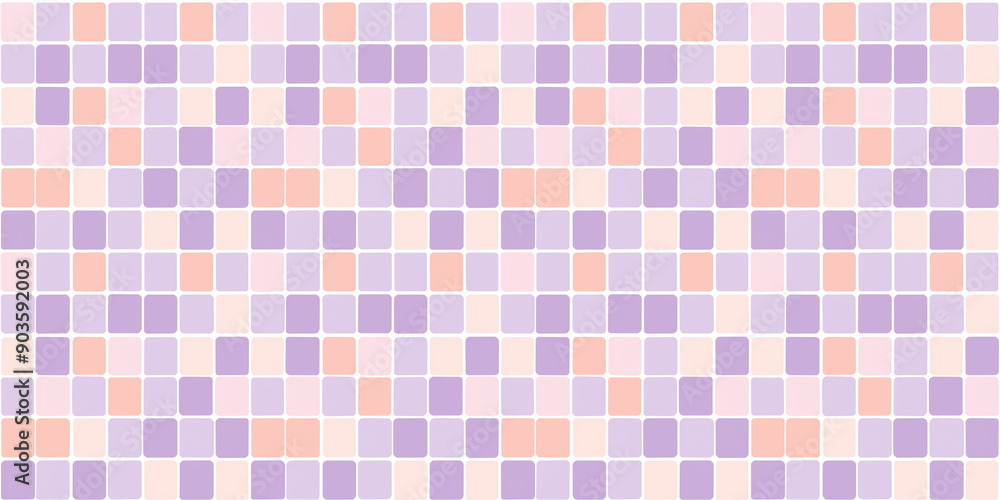Lilac and peach tiles pattern background, clean and flat surface texture, white background Lilac and peach tiles pattern background, clean and flat surface texture, white background
