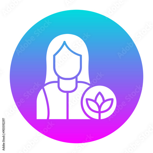 Massage Therapist vector icon. Can be used for Spa iconset.