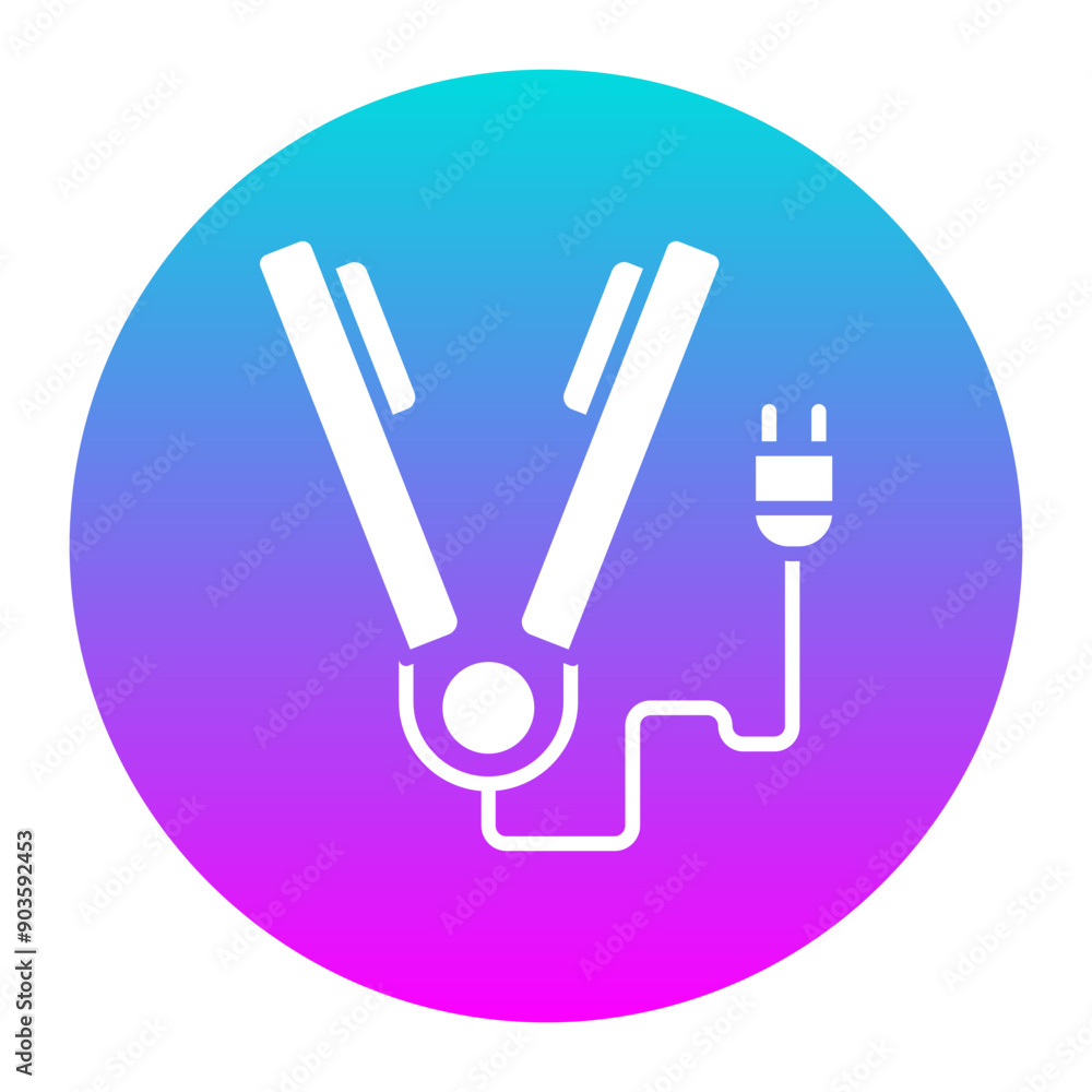 Hair Straightener vector icon. Can be used for Spa iconset.