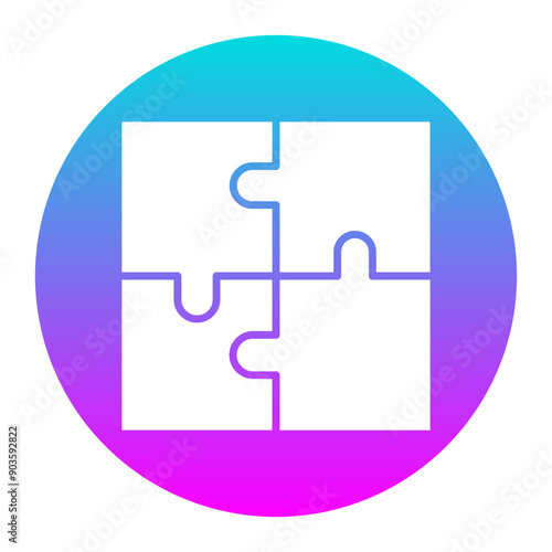 Puzzle Solution vector icon. Can be used for Business and Finance iconset.
