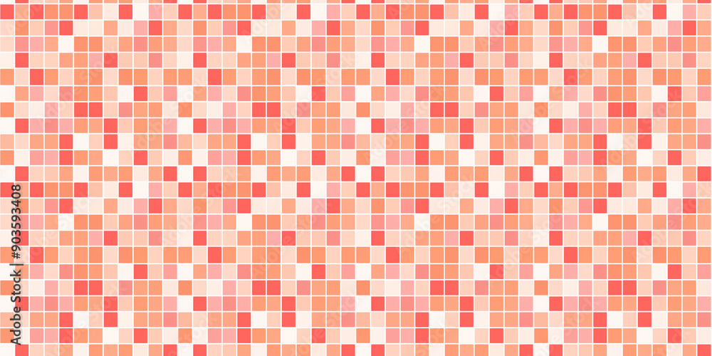 Peach and coral tiles pattern background, clean and flat surface texture, white background Peach and coral tiles pattern background, clean and flat surface texture, white background