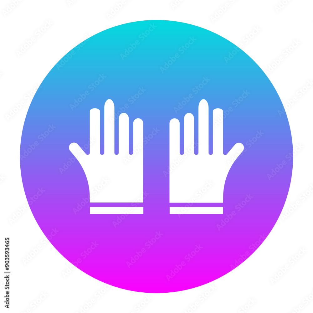 Protective Gloves vector icon. Can be used for Home Improvements iconset. Protective Gloves vector icon. Can be used for Home Improvements iconset.