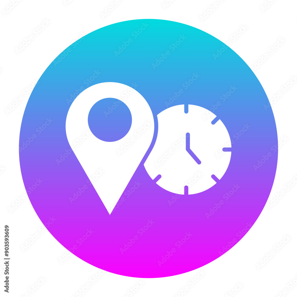 Local Time vector icon. Can be used for Vacation Planning iconset. Local Time vector icon. Can be used for Vacation Planning iconset.