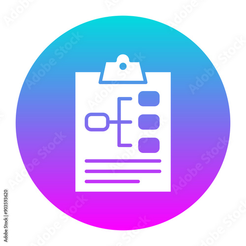 Plan vector icon. Can be used for Vacation Planning iconset.