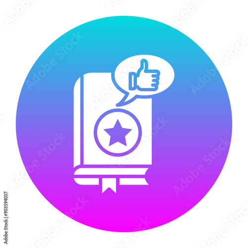 Recommendation vector icon. Can be used for Literature iconset.