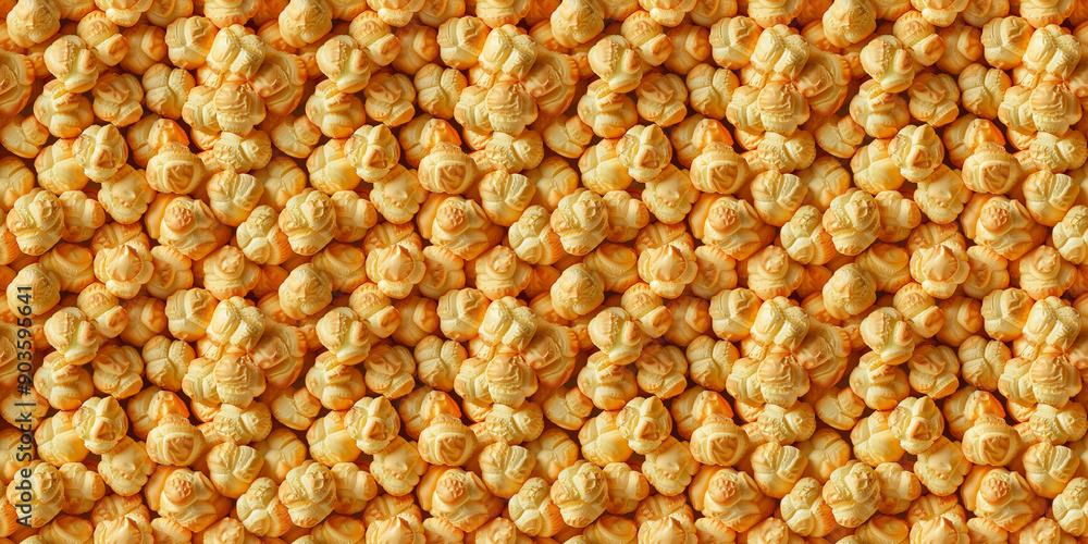 Background of cream puffs fills the entire frame Background of cream puffs fills the entire frame