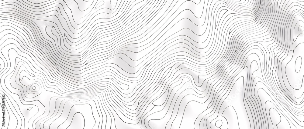 Contour map background with topographic lines. Contour map background with topographic lines.