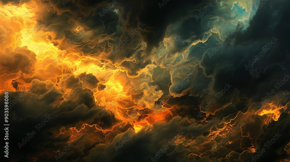 Unique stormy skies during dusk. Ideal for backdrop. Unique stormy skies during dusk. Ideal for backdrop.