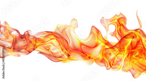 Fire on transparent background