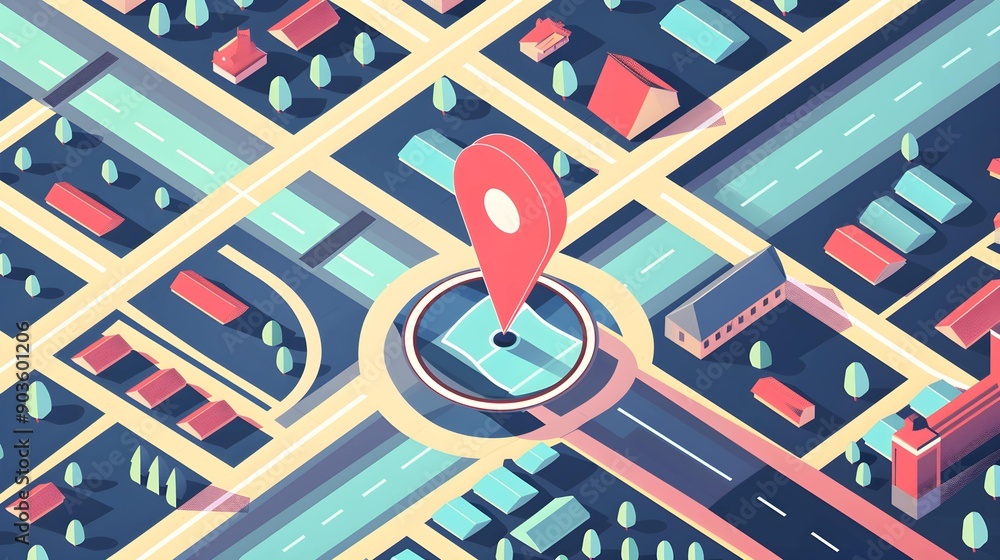 Map icon with pin gps vector flat and location marker pointer place in ...