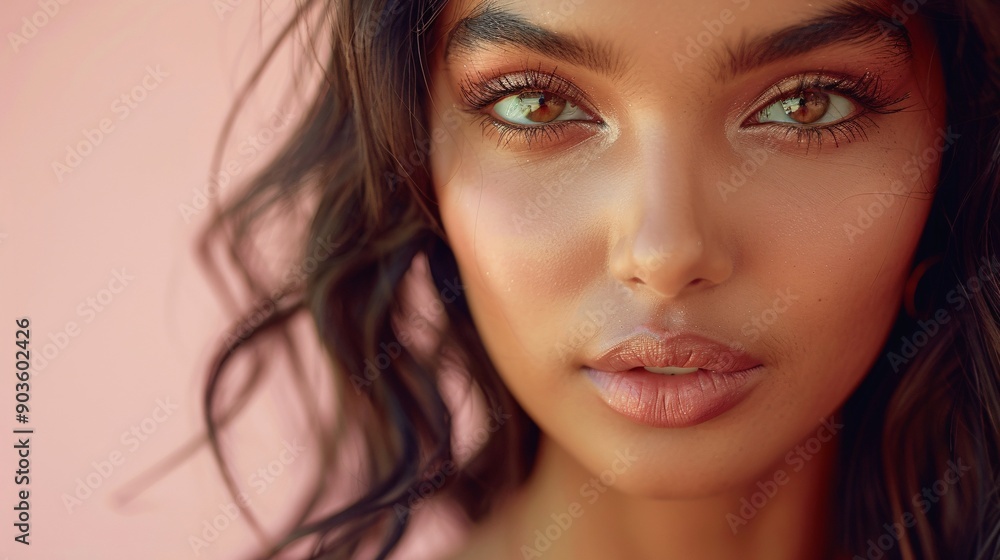 Elegant Close-Up of a Beautiful Indian Woman Elegant Close-Up of a Beautiful Indian Woman