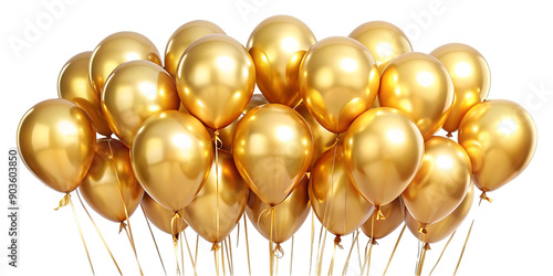 Golden balloons