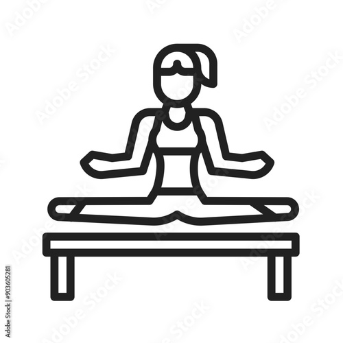 Gymnast I icon vector image. Suitable for mobile application web application and print media.