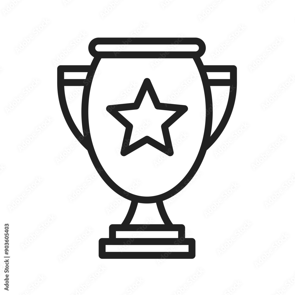Trophy icon vector image. Suitable for mobile application web application and print media. Trophy icon vector image. Suitable for mobile application web application and print media.