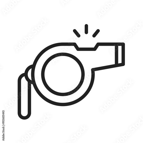 Whistle icon vector image. Suitable for mobile application web application and print media.