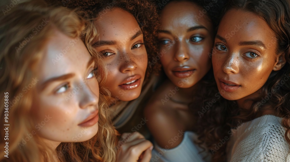 Intimate Group Shot of Beautiful Women Intimate Group Shot of Beautiful Women