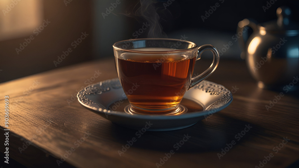 Obraz premium Cup of tea on the table 12.
