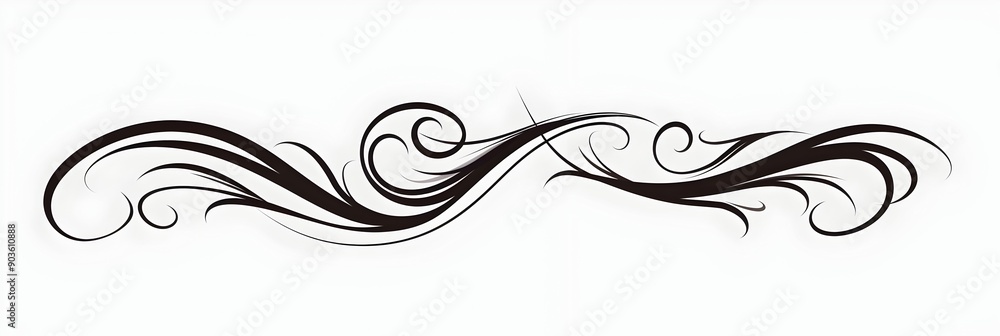 Minimalistic Cursive Line Art Letter with Subtle Swirls Minimalistic Cursive Line Art Letter with Subtle Swirls