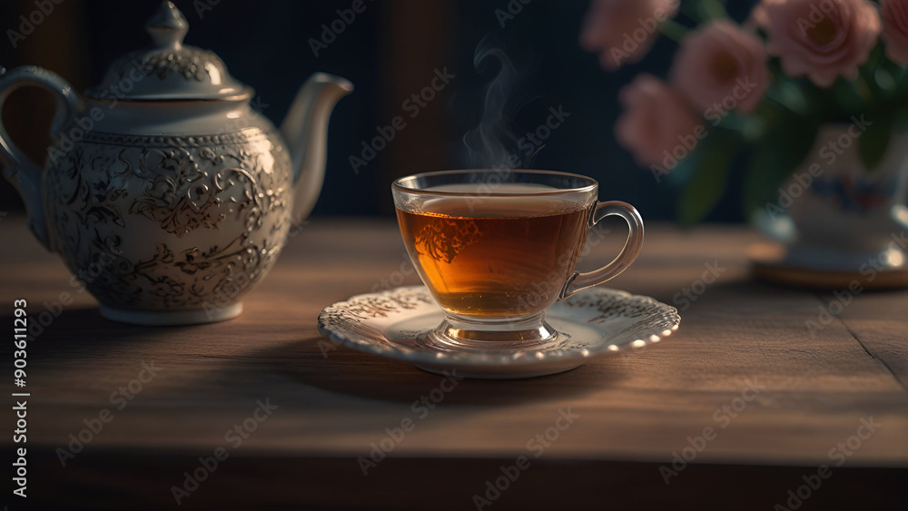 Cup of tea on the table 2. Cup of tea on the table 2.