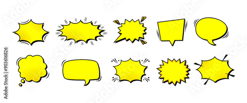 Comic Speech Bubble Set