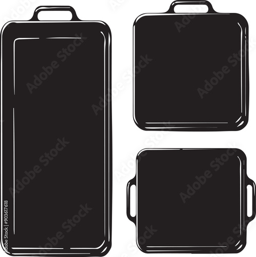 Beg Flat Black Silhouette Vector Art Bundle