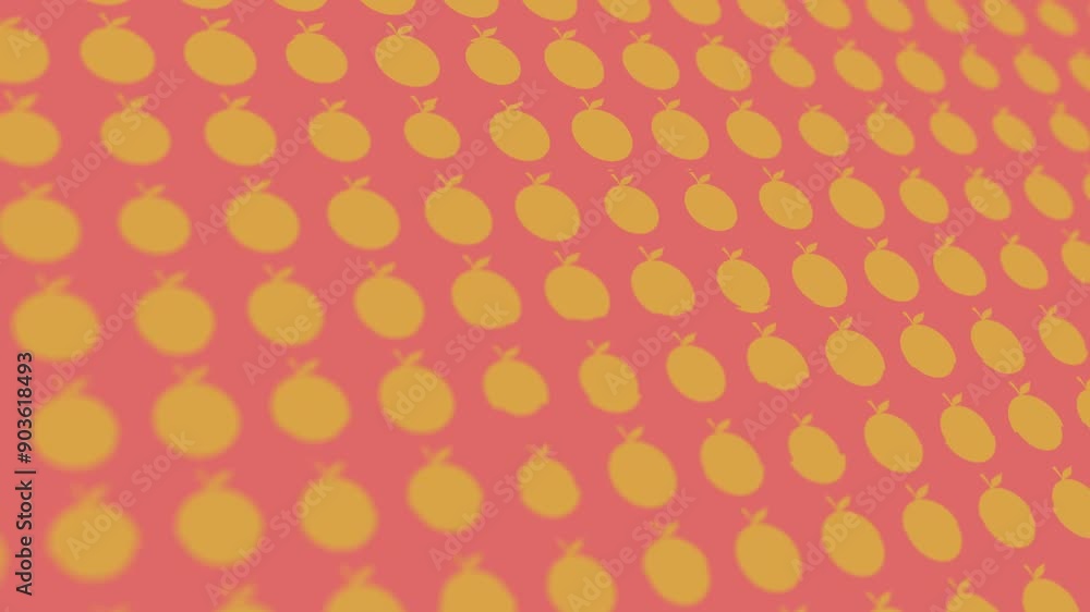 Dynamic Background Animation of Orange Fruit Dynamic Background Animation of Orange Fruit