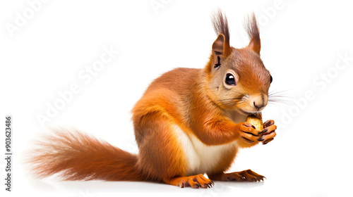 squirrel on a white background