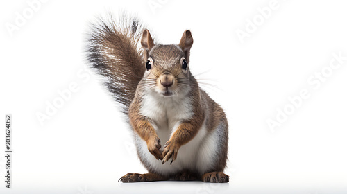 squirrel on white