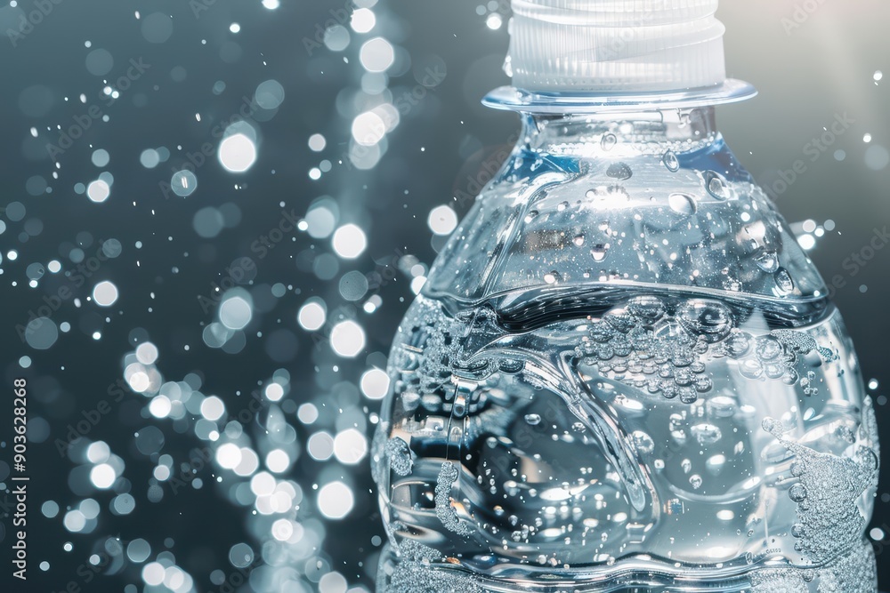 Mineral water explosion offering natural and refreshing hydration Mineral water explosion offering natural and refreshing hydration