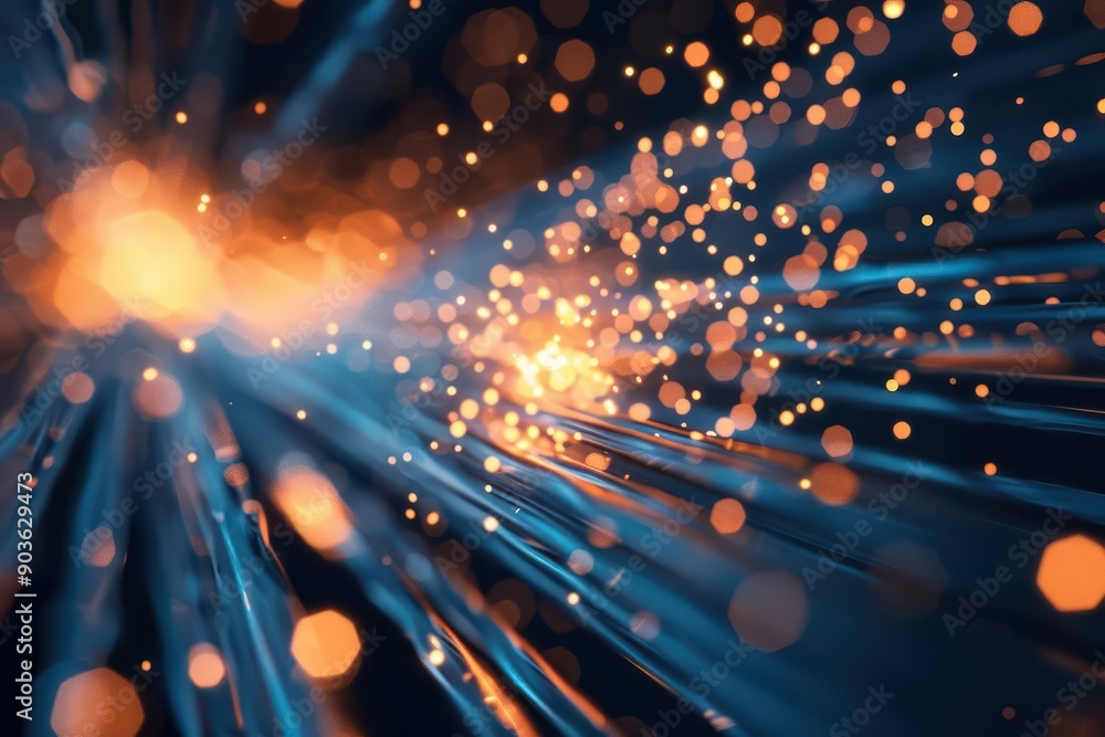 Obraz premium Spectroscopy explosion analyzing light and matter interactions