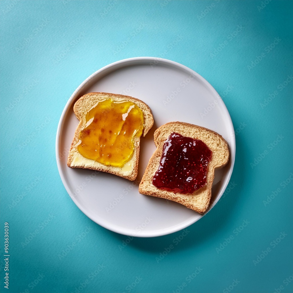 Bread butter jam sandwich slices Bread butter jam sandwich slices