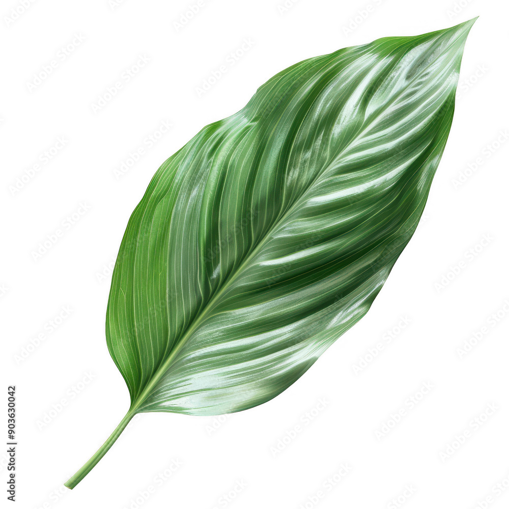 Close-up of a Single Green Leaf with Detailed Veins and Texture in a Minimalist Setting Close-up of a Single Green Leaf with Detailed Veins and Texture in a Minimalist Setting