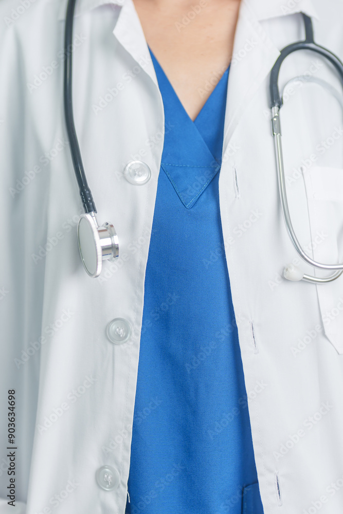 Healthcare and medical concept. doctor hand hold stethoscope in hospital. Health background, wellness and Insurance Healthcare and medical concept. doctor hand hold stethoscope in hospital. Health background, wellness and Insurance