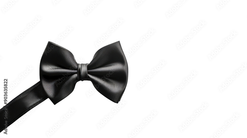 Black bowtie on transparent background Black bowtie on transparent background