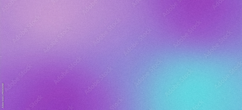 Fototapeta premium Grainy textured background featuring a gradient of purple and blue hues
