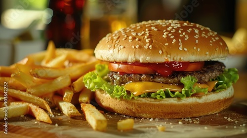 hamburger on a plate